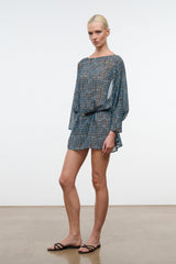 NOUR MINI DRESS | TIDAL SHELL