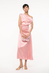 PHARE SILK DRESS | ROSE