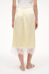 SONOMA SILK SKIRT | KEY LIME