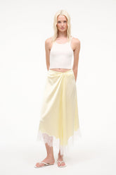 SONOMA SILK SKIRT | KEY LIME