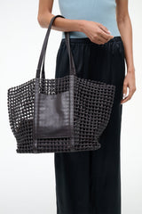 GETAWAY HAND-KNOTTED TOTE BAG | ESPRESSO
