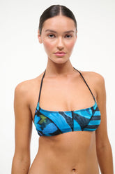 LAIRD MESH BIKINI TOP | BLUE HAZE MULTI