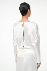 FREDA SILK DRESS | IVORY