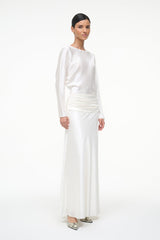 FREDA SILK DRESS | IVORY