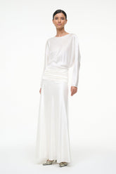 FREDA SILK DRESS | IVORY
