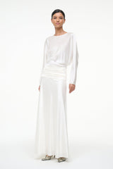 FREDA SILK DRESS | IVORY