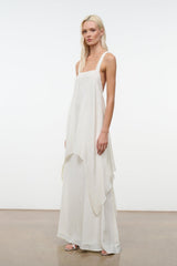 KIRA SILK DRESS | IVORY