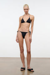 SISLEY SIDE TIE BIKINI BOTTOM | BLACK