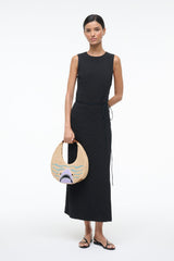 MOON RAFFIA BAG | GREAT WHITE