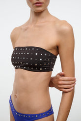 SARA BIKINI TOP | ESPRESSO STUDS