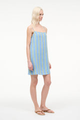 LAURA LINEN MINI DRESS | SEAPORT STRIPE