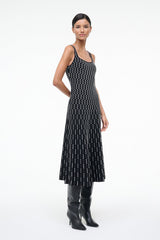 ELLISON DRESS | BLACK GEO