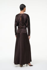 FREDA SILK DRESS | EARTH