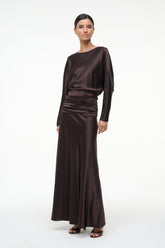 FREDA SILK DRESS | EARTH