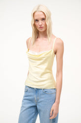 EVANGELINE TOP | KEY LIME SILK