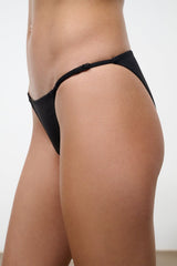 SISLEY STRING BIKINI BOTTOM | BLACK