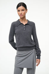 GEMMA CASHMERE SWEATER | CHARCOAL