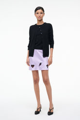 KIN SILK MINI SKIRT | WISTERIA