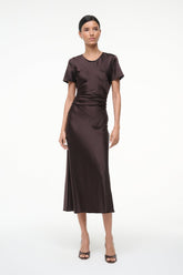 MARCEL SILK DRESS | EARTH