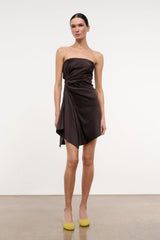 ADRIANA SILK DRESS | EARTH