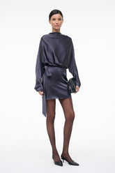 PHOEBE SILK MINI DRESS | NOCTURNE
