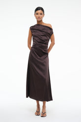 PHARE SILK DRESS | EARTH