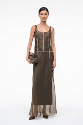 GRETA SILK DRESS | SOIL