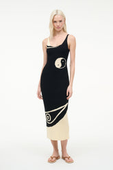 LETA DRESS | BLACK IVORY