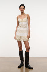 HALIE MINI DRESS | ECRU