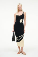 LETA DRESS | BLACK IVORY