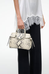 MAUDE MINI CARRYALL | WHITE SNAKE