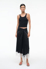 SONOMA SILK SKIRT | BLACK