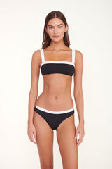 GEMMA BIKINI BOTTOM | BLACK WHITE