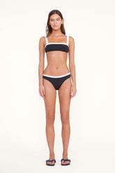 GEMMA BIKINI BOTTOM | BLACK WHITE