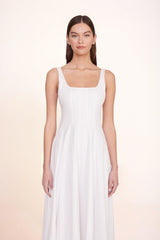 WELLS MAXI DRESS | WHITE