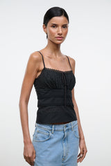 HALIE TOP | BLACK