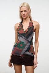 FELICE TOP | BEADED SUPERBLOOM SCARF