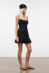 HALIE MINI DRESS | BLACK