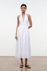 GRAZIA LINEN DRESS | WHITE