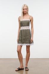 AMALINA LINEN MINI DRESS | THYME