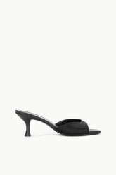 BRIGITTE SATIN MULE | BLACK