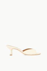 BRIGITTE LEATHER MULE | CREAM