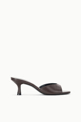 BRIGITTE LEATHER MULE | ESPRESSO