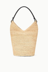 LANI LARGE RAFFIA BUCKET BAG | NATURAL