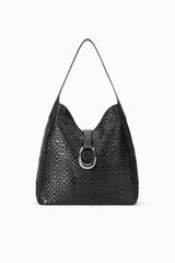 MAYA HOBO BAG | BLACK WOVEN