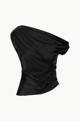 PHARE SILK TOP | BLACK