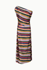 PHARE SILK MAXI DRESS | ARTIST STRIPE