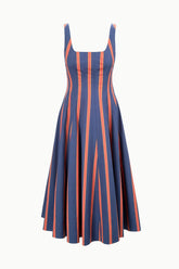 WELLS DRESS | RAILROAD STRIPE