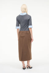 GEO DRESS | NUTMEG CHARCOAL