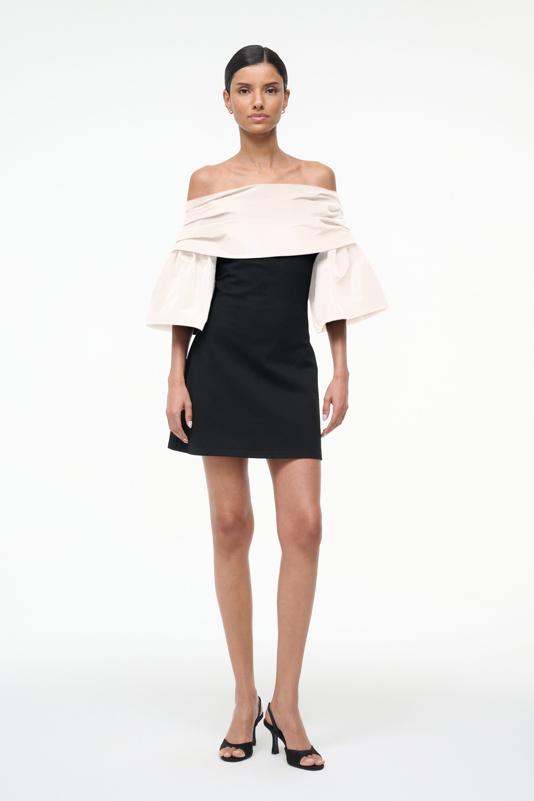 HARPER DRESS | BLACK IVORY
